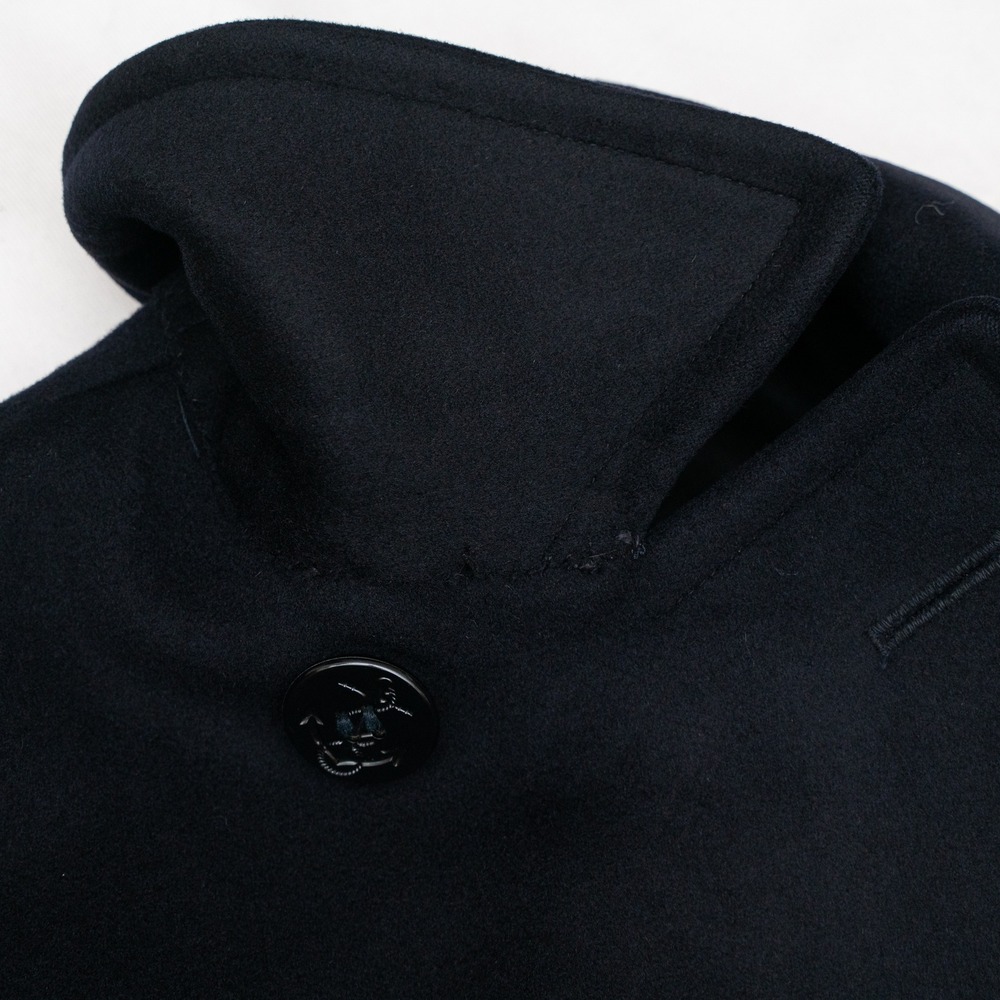 Vtg 60s 1962 Authentic US Navy Clothing Depot Wool Pea Coat 38R Military Stencil - Picture 9 of 13